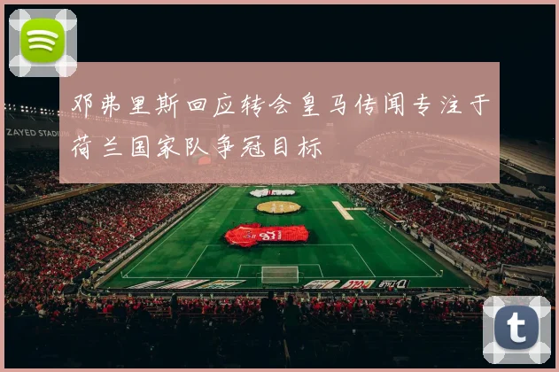 邓弗里斯回应转会皇马传闻专注于荷兰国家队争冠目标